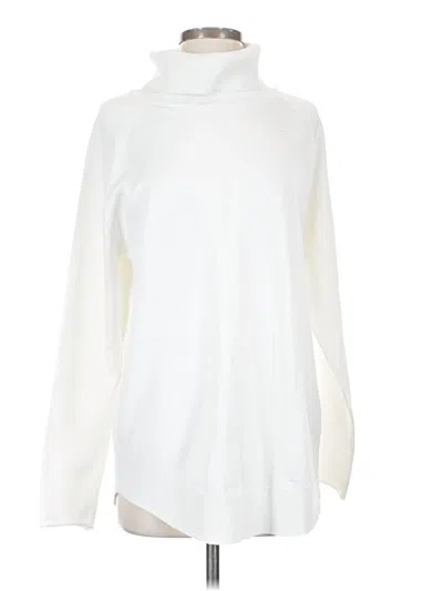 Pre-owned Assorted Brands Turtleneck Sweater In White