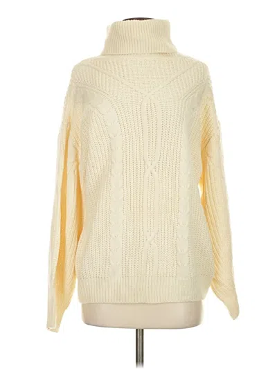 Pre-owned Assorted Brands Turtleneck Sweater In Yellow