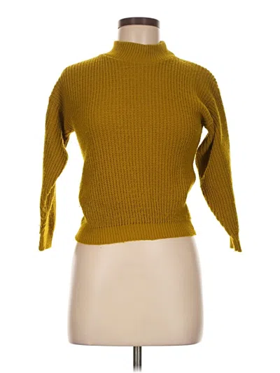 Pre-owned Assorted Brands Turtleneck Sweater In Yellow