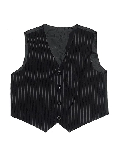 Pre-owned Assorted Brands Kids' Tuxedo Vest In Black