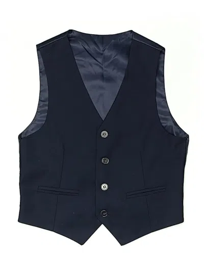 Pre-owned Assorted Brands Kids' Tuxedo Vest In Blue