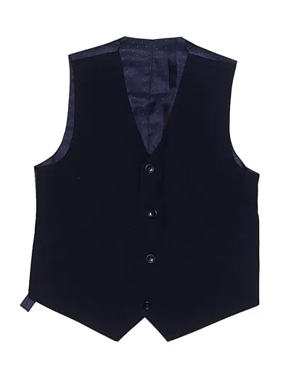 Pre-owned Assorted Brands Kids' Tuxedo Vest In Blue