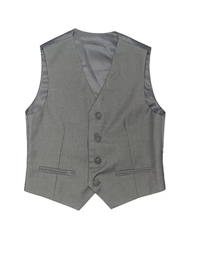 Pre-owned Assorted Brands Kids' Tuxedo Vest In Gray