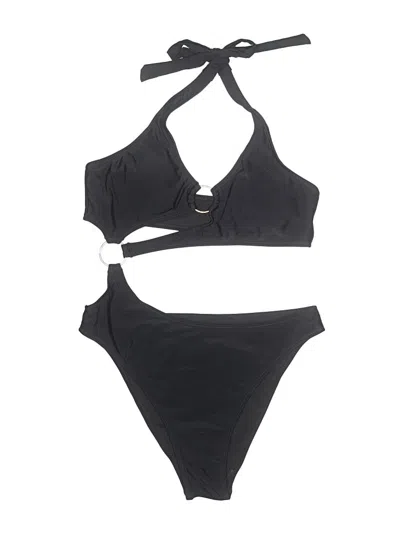 Assorted Brands Two Piece Swimsuit In Black
