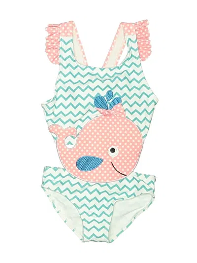 Pre-owned Assorted Brands Kids' Two Piece Swimsuit In Blue