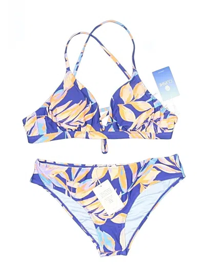 Assorted Brands Two Piece Swimsuit In Blue