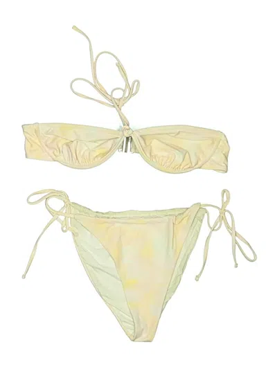 Pre-owned Assorted Brands Two Piece Swimsuit In Gold