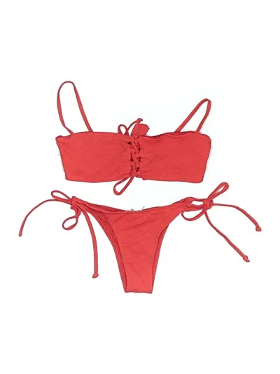 Assorted Brands Two Piece Swimsuit In Red