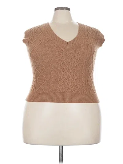 Pre-owned Assorted Brands Vest In Brown