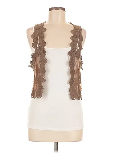 Pre-owned Assorted Brands Vest In Brown