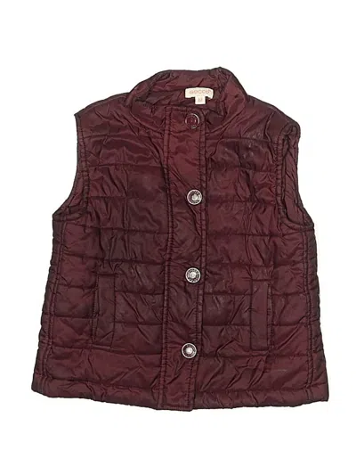 Pre-owned Assorted Brands Kids' Vest In Burgundy