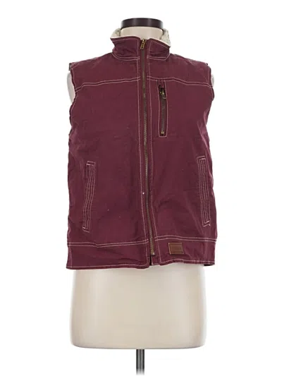 Pre-owned Assorted Brands Vest In Burgundy