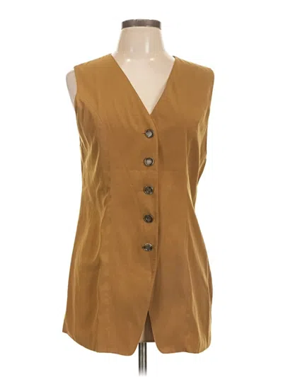 Pre-owned Assorted Brands Vest In Gold