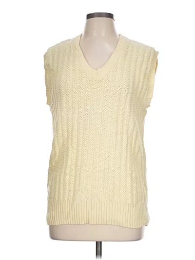 Pre-owned Assorted Brands Vest In Ivory
