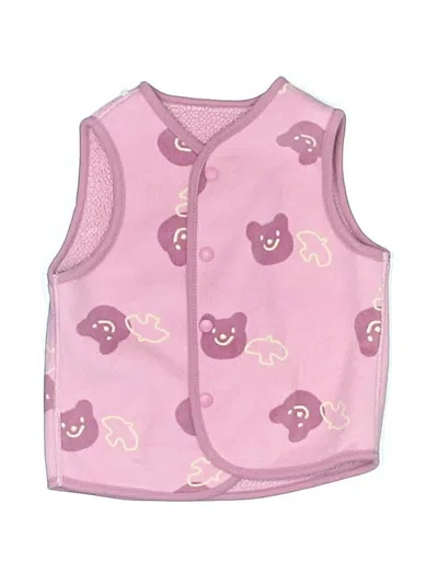 Pre-owned Assorted Brands Kids' Vest In Pink