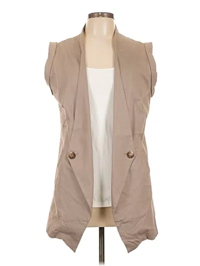 Pre-owned Assorted Brands Vest In Tan