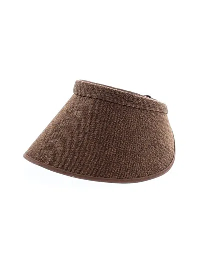 Pre-owned Assorted Brands Visor In Brown