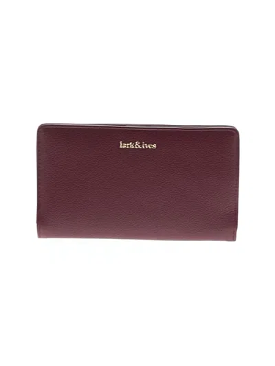 Pre-owned Assorted Brands Wallet In Burgundy