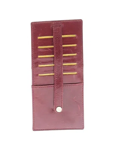 Pre-owned Assorted Brands Wallet In Burgundy