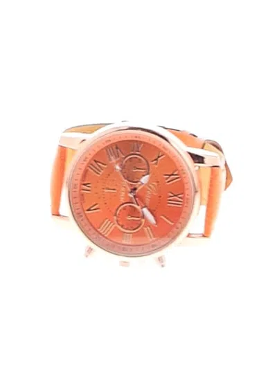 Pre-owned Assorted Brands Watch In Orange