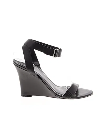 Pre-owned Assorted Brands Wedges In Black