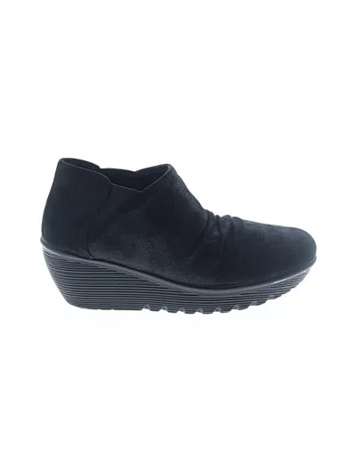 Pre-owned Assorted Brands Wedges In Black
