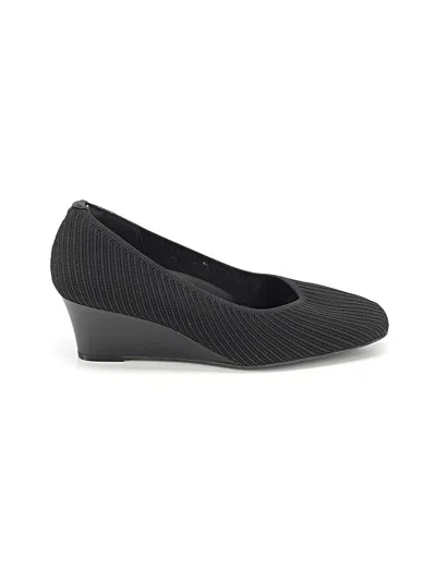 Pre-owned Assorted Brands Wedges In Black