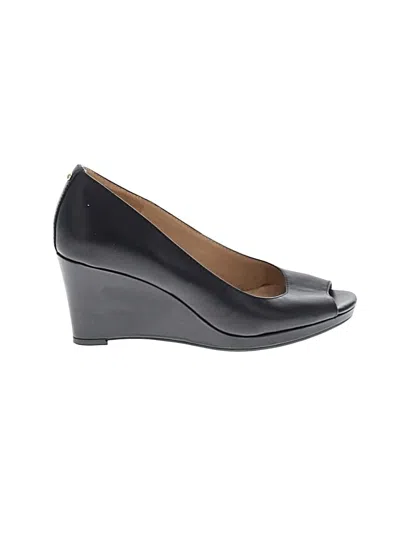 Pre-owned Assorted Brands Wedges In Black