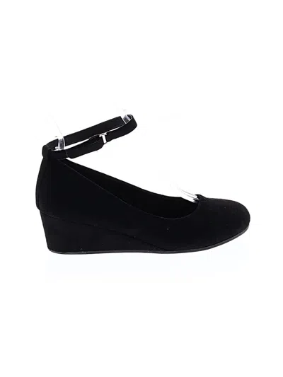 Pre-owned Assorted Brands Wedges In Black