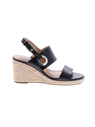 Pre-owned Assorted Brands Wedges In Black