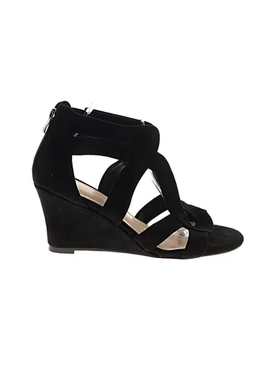 Pre-owned Assorted Brands Wedges In Black