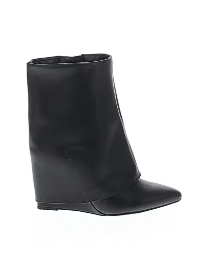 Pre-owned Assorted Brands Wedges In Black