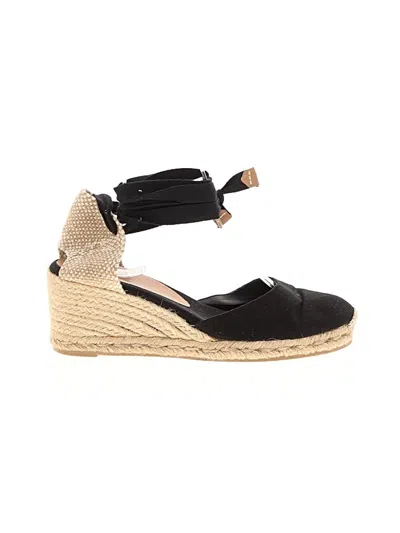 Pre-owned Assorted Brands Wedges In Black