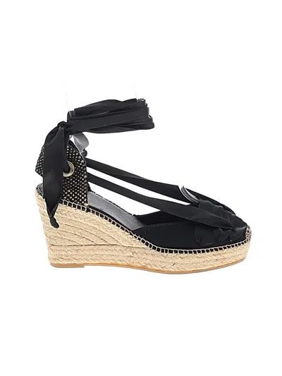Pre-owned Assorted Brands Wedges In Black