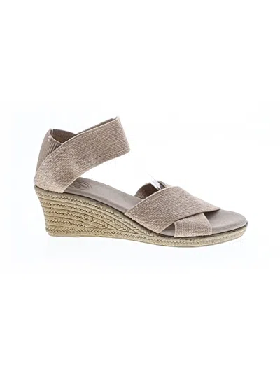 Pre-owned Assorted Brands Wedges In Brown