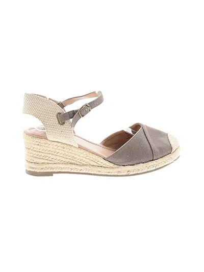 Pre-owned Assorted Brands Wedges In Gray
