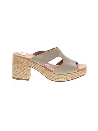 Pre-owned Assorted Brands Wedges In Gray