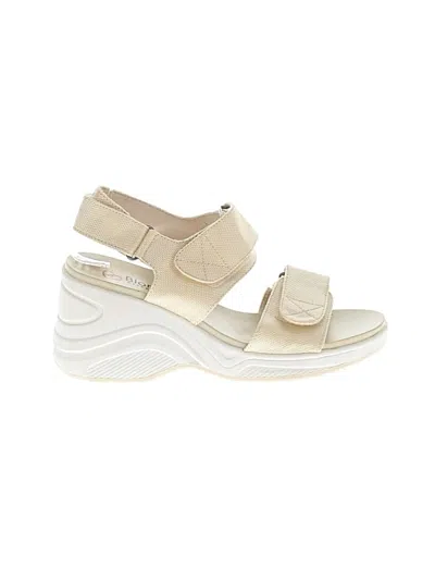 Pre-owned Assorted Brands Wedges In Ivory