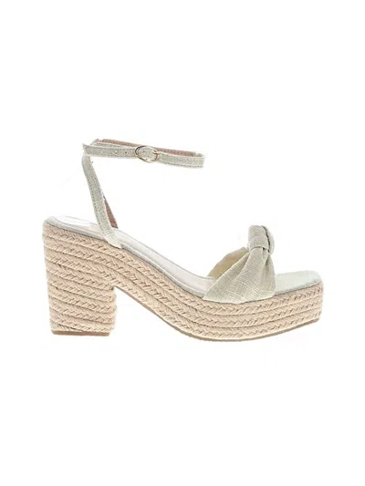 Pre-owned Assorted Brands Wedges In Ivory