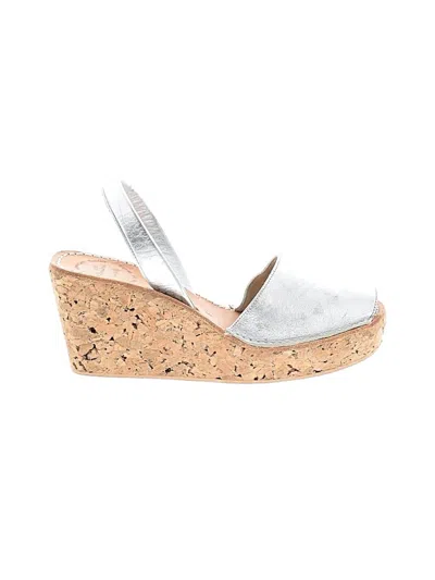 Pre-owned Assorted Brands Wedges In Silver