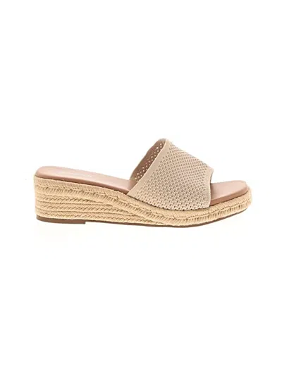 Pre-owned Assorted Brands Wedges In Tan