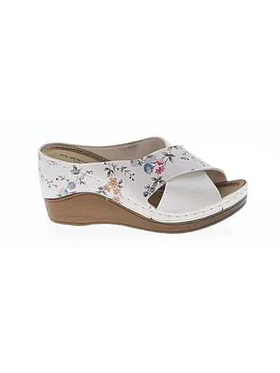 Pre-owned Assorted Brands Wedges In White