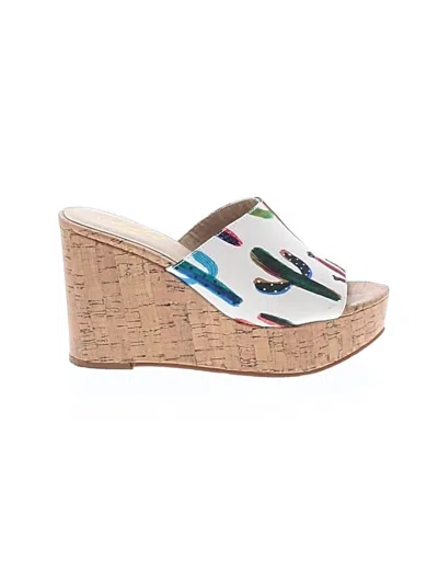 Pre-owned Assorted Brands Wedges In White