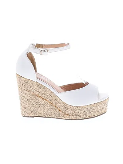 Pre-owned Assorted Brands Wedges In White