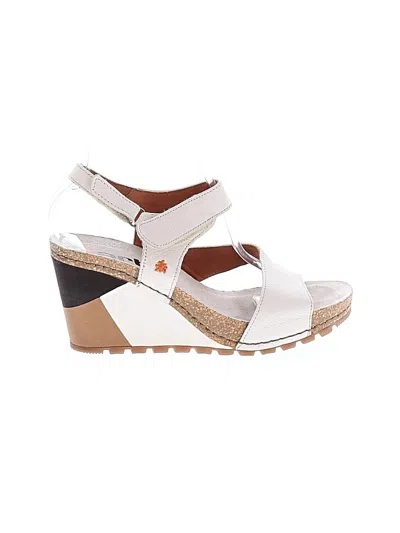 Pre-owned Assorted Brands Wedges In White