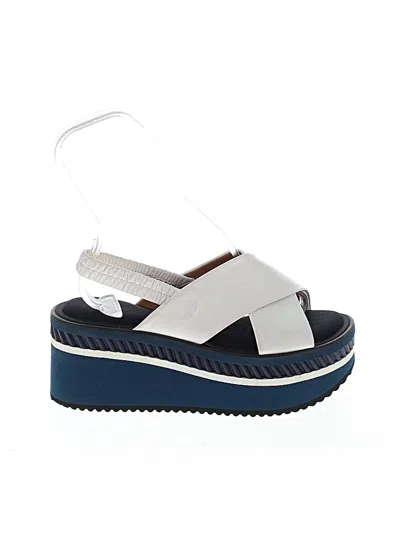 Pre-owned Assorted Brands Wedges In White