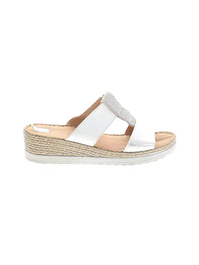 Pre-owned Assorted Brands Wedges In White