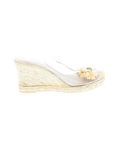 Pre-owned Assorted Brands Wedges In Yellow