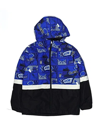 Pre-owned Assorted Brands Kids' Windbreaker Jacket In Blue
