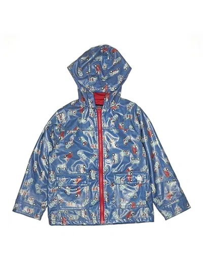 Pre-owned Assorted Brands Kids' Windbreaker Jacket In Blue